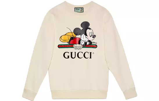 Женская толстовка Disney X Gucci, молочный