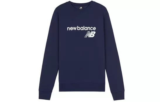 Женская толстовка Essentials Stacked темно-синего цвета New Balance
