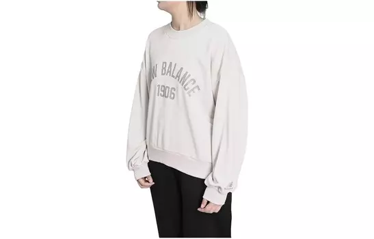 Женская толстовка Essentials Varsity, белая New Balance