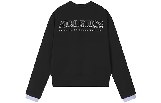 Женская толстовка ФИЛА FILA, цвет Black