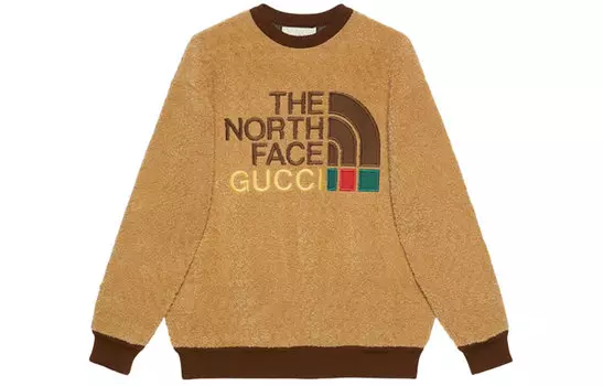 Толстовка женская Gucci x The North Face, коричневый