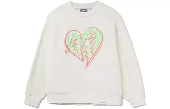 Женская толстовка из коллекции Sports Life, молочно-белая Lining