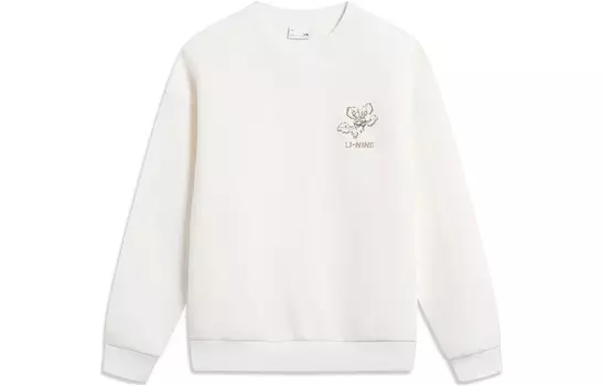 Женская толстовка из коллекции Sports Life, молочно-белая Lining