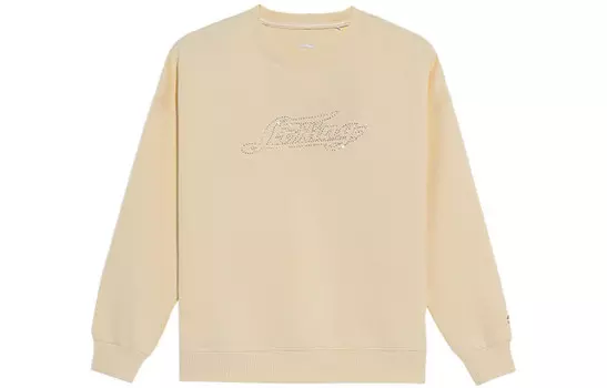 Женская толстовка из коллекции Sports Life, ванильно-желтая Lining