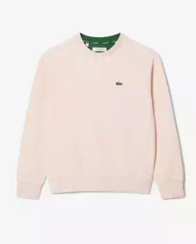 Женская толстовка из пике с круглым вырезом Lacoste, розовый