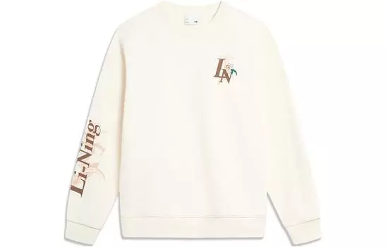 Женская толстовка LiNing Sports Fashion Collection цвета экрю, Ecru