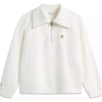 Женская толстовка LiNing Sports Fashion Collection цвета слоновой кости