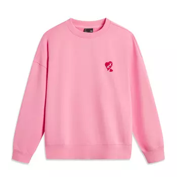Женская толстовка LiNing Sports Fashion Collection, утренняя, светло-розовая