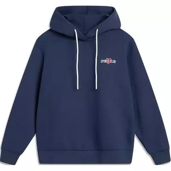 Женская толстовка LiNing Sports Life Collection, цвет: темно-синий ирис
