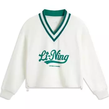 Женская толстовка LiNing Sports Life Collection цвета слоновой кости