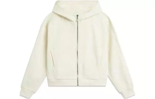 Женская толстовка LiNing Sports Life Collection цвета экрю, Ecru