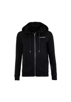 Женская толстовка - молния, капюшон, логотип ARMANI EXCHANGE, черный