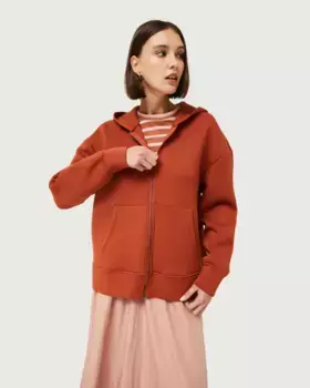 Женская толстовка на молнии Compaa Fantstica, коричневый