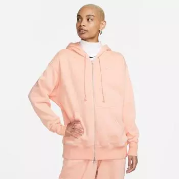 Женская толстовка Nike Sportswear Phoenix Fleece Oversized с молнией во всю длину, розовый