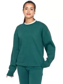 Женская толстовка оверсайз Enzo, зеленый