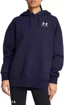 Женская толстовка оверсайз из флиса Under Armour Icon, цвет Midnight Navy/White