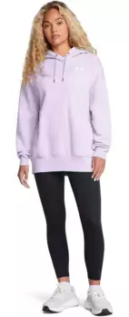 Женская толстовка оверсайз из флиса Under Armour Icon, цвет Salt Purple/White