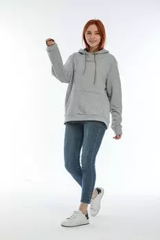 Женская толстовка оверсайз с капюшоном Brooklyn с принтом SPR22SWK161 Sperlife, светло-серый