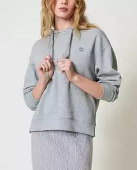 Женская толстовка оверсайз Twinset, серый