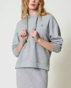 Женская толстовка оверсайз Twinset, серый