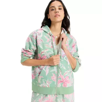 Женская толстовка Roxy Hibiscus Island, зеленый