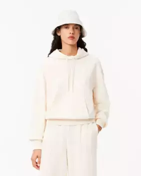 Женская толстовка с эффектом стирки с карманом кенгуру Lacoste, белый