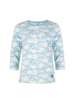 Женская толстовка с цветочным принтом, круглым вырезом и узором по всей поверхности ROADSIGN australia, белый