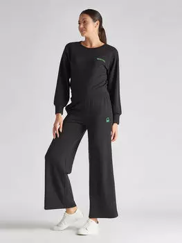 Женская толстовка с длинным рукавом с круглым вырезом и принтом Benetton