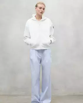 Женская толстовка с длинными рукавами, капюшоном и боковыми карманами Ecoalf, белый