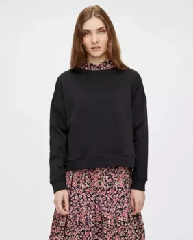 Женская толстовка с длинными рукавами Pieces, черный