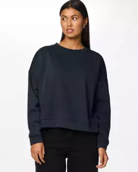 Женская толстовка с длинными рукавами Pieces, тёмно-синий