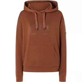 Женская толстовка с капюшоном «Арабески» Super.Natural, коричневый