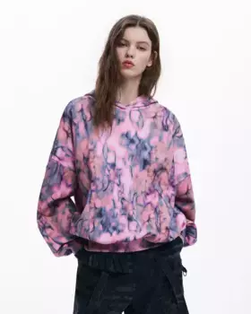 Женская толстовка с капюшоном Collina Strada Desigual, цвет Rosa