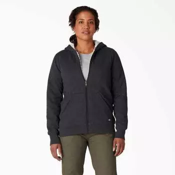 Женская толстовка с капюшоном Dickies с высоким ворсом и флисовой подкладкой, черный