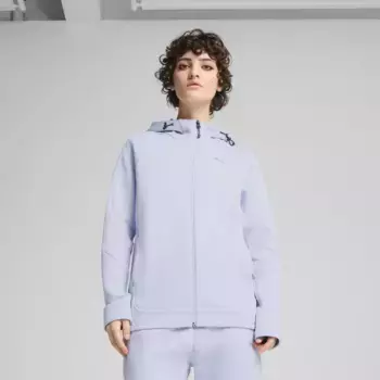 Женская толстовка с капюшоном Evostripe на молнии DK Puma Sweatsty, пурпурный