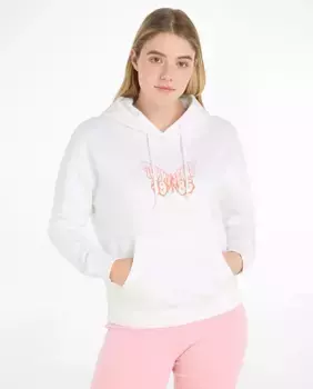 Женская толстовка с капюшоном и карманом-кенгуру Tommy Jeans, белый