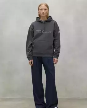 Женская толстовка с капюшоном и карманом-кенгуру Ecoalf, темно-серый