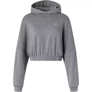 Женская толстовка с капюшоном и кислотной стиркой, серая Adidas Originals, серый