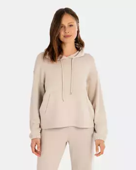 Женская толстовка с капюшоном из мягкой ткани Massana, коричневый