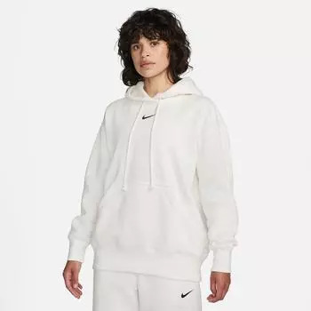 Женская толстовка с капюшоном Nike Sportswear Phoenix Fleece Oversized Pullover, белый