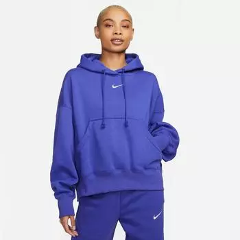 Женская толстовка с капюшоном Nike Sportswear Phoenix Fleece Oversized Pullover, фиолетовый