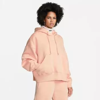 Женская толстовка с капюшоном Nike Sportswear Phoenix Fleece Oversized Pullover, розовый