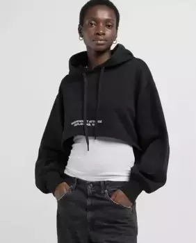 Женская толстовка с капюшоном Replay, чёрный