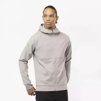 Женская толстовка с капюшоном Runlife M Salomon Mid Jacket, серый