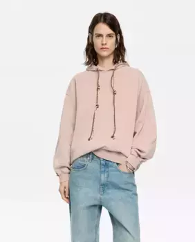 Женская толстовка с капюшоном с логотипом Bimba y Lola, розовый