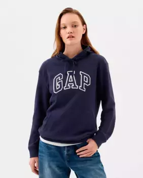 Женская толстовка с капюшоном с логотипом GAP Gap, тёмно-синий