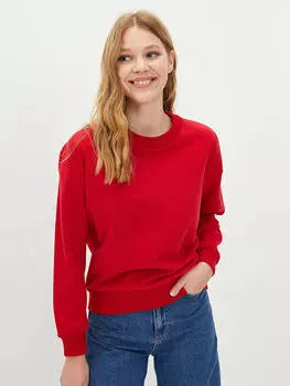 Женская толстовка с круглым вырезом и длинными рукавами LCW Casual