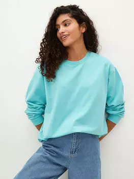 Женская толстовка с круглым вырезом и длинными рукавами LCW Casual