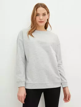 Женская толстовка с круглым вырезом и длинными рукавами LCWAIKIKI Classic