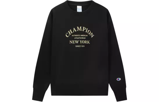 Женская толстовка с круглым вырезом, модель FW22, японская версия Champion, светло-голубой/мультиколор